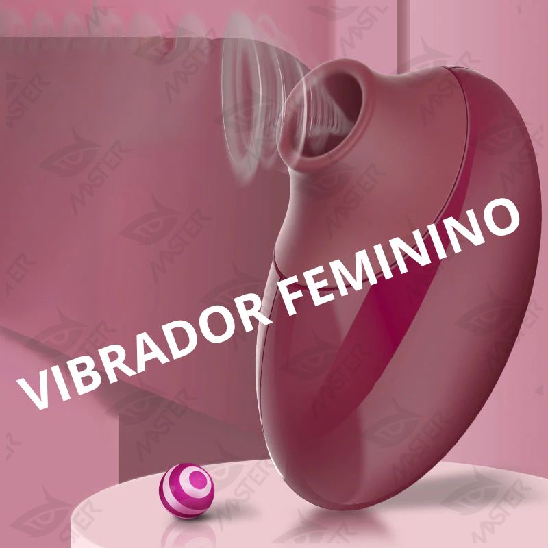 Vibrador Feminino Estimulador Sugador de Clitóris 07 Modos de Sucções Recarregável Ruby